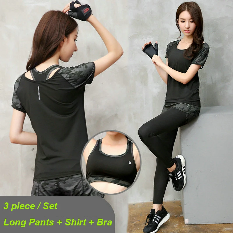 3 Stuk Yoga Sets 2017 Gym Fitness Kleding Vrouwen Training Running Outfit  Past Workout Crossfit Activewear Sportkleding Promotie|yoga set|yoga  yogaworkout suit - AliExpress