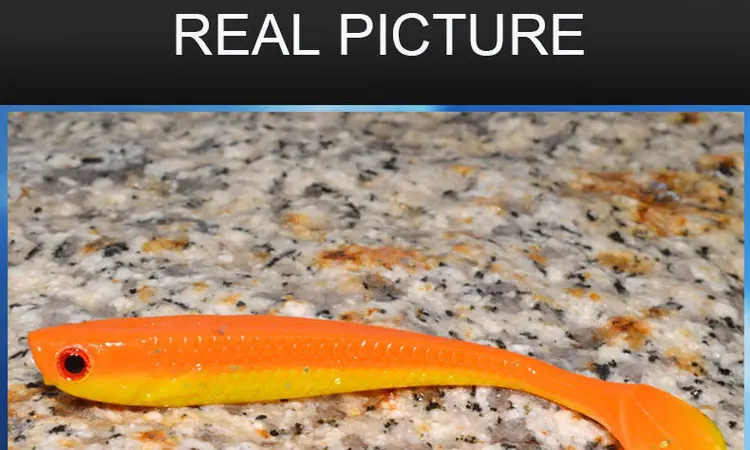 Fishing lures 75mm 2.8g 10pcs Wobblers Lures Easy Shiner Swimbaits Silicone Soft Bait Double Color Carp Artificial Soft Lure