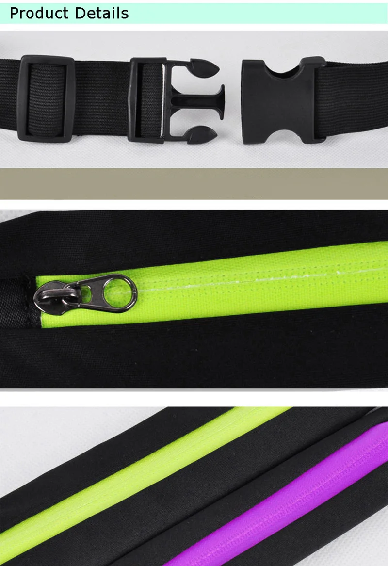 Fashion Waist Bag Personal Security Nylon Package Admission Package Invisible Pockets Fanny Pack Phone Bag Belt Pouch Waist Pack (2)