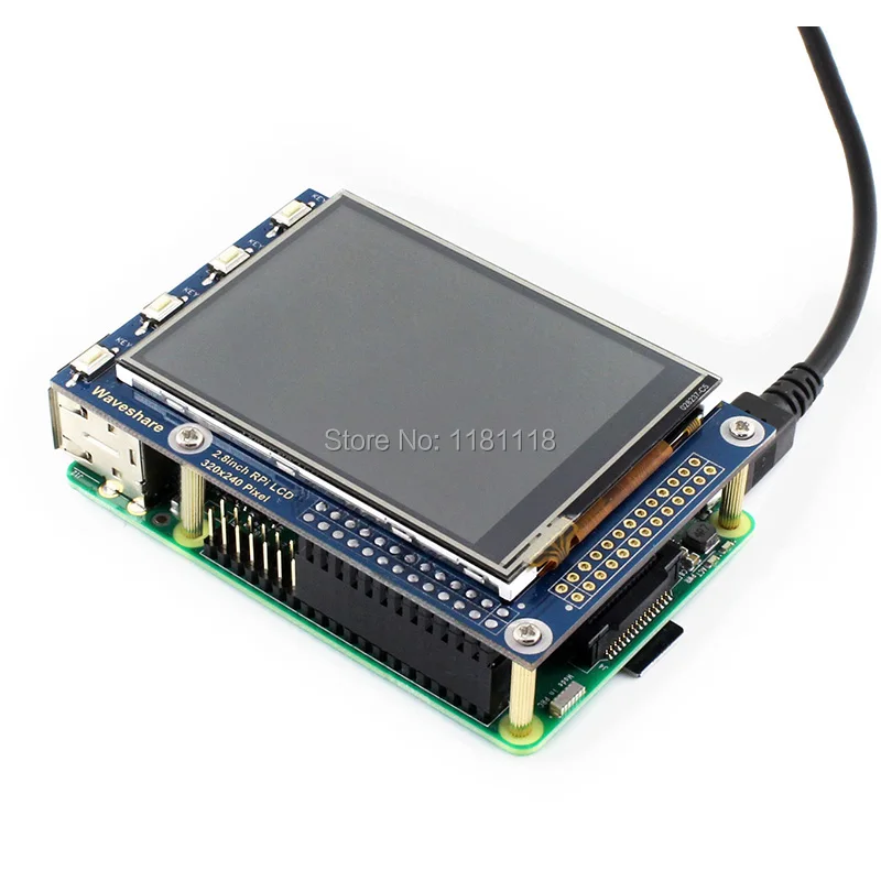 Raspberry pi 3 модуль B 2 8 тонкопленочный дюймовый тачскрин raspberry lcd малиновый дисплей 48