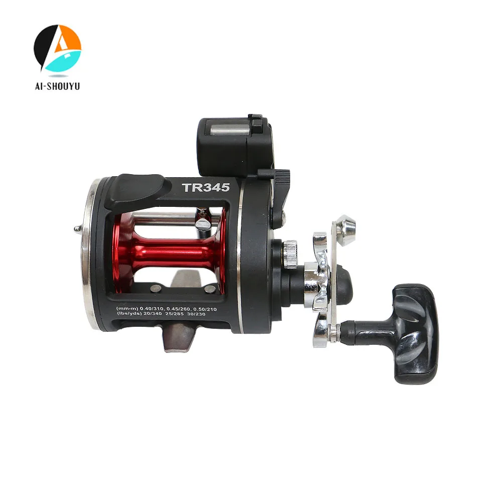 Nuovo Mulinello Da Pesca A Tamburo Fuso 2 + 1Bb 3.8:1 Mulinello Da Pesca In Mare Slow Jig Fishing Line Counter Mulinelli Da Pesca A Traina Per Pesci G
