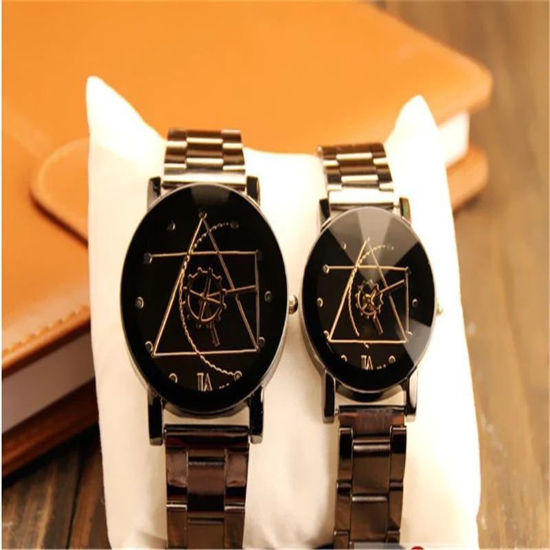 NEW High quality Classic luxury alloy band quartz analog Compass wrist watch Xmas Couple gift 1