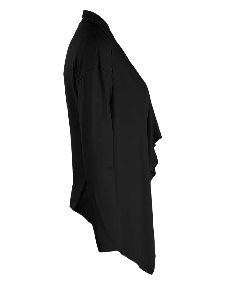 2017 European and American style new autumn long sleeves irregular cardigan thin jacket small jacket special (5)