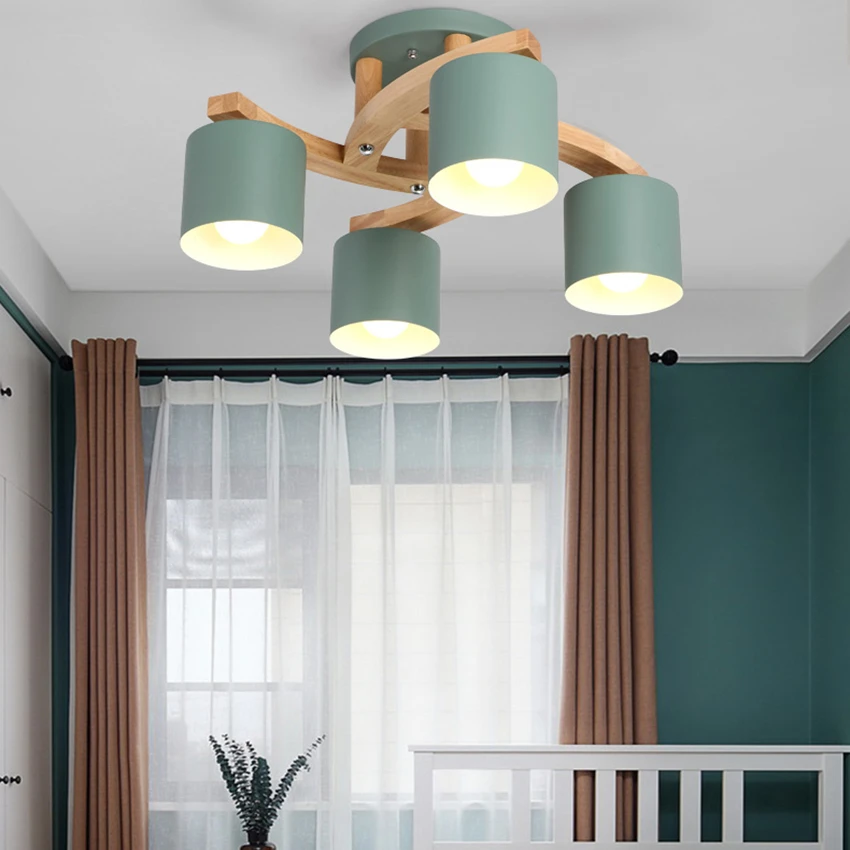 Японский деревянный светодиодный светильник, художественные железные подвесные лампы, светильники для спальни, гостиной, кухни, столовой, бара, Подвесная лампа, светильники Avize