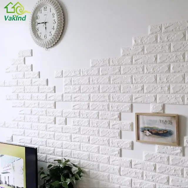 Superb 3d Wall Decor Part - 9: 3D Wall Stickers DIY Wall Decor PE Foam Brick Sticker For Kids Bedroom Living Room Decorative