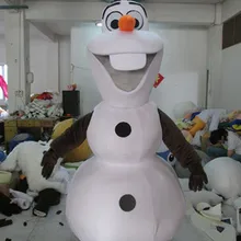 Карнавальный костюм для взрослых, костюм Олафа Снеговик-талисман, костюм для рождественской вечеринки, быстрая