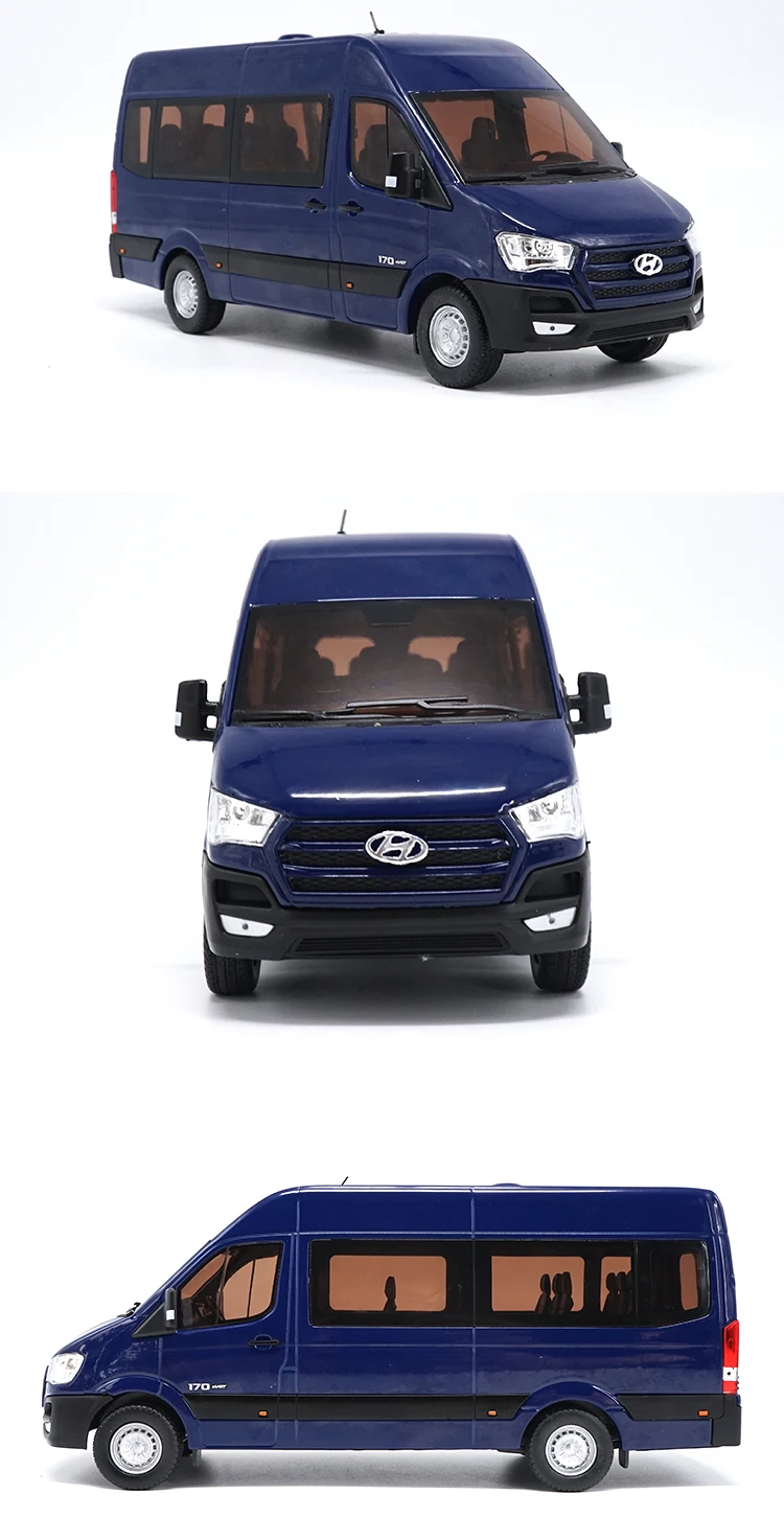 Новинка 1:24 Масштаб HYUNDAI SOLATI H350 литая модель автомобиля металлические игрушки бизнес автомобиль подарок для детей оригинальная коробка