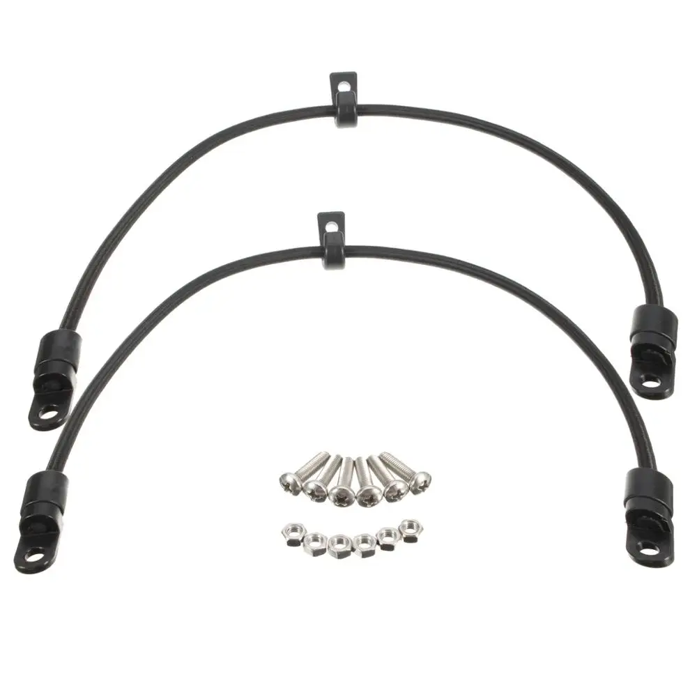 HOT 2pcs Black Marine Fishing Boat Kayak Bungee Cord Paddle Holder Rod