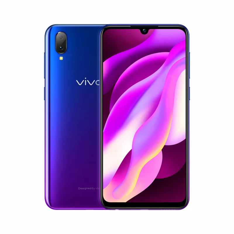 Телефон VIVO Y97, 4G LTE, Android 8,1, Helio P60, четыре ядра, 4 Гб ОЗУ, 128 Гб ПЗУ, 6,3 дюйма, FHD+ экран с защитой от воды, 16 МП, селфи AI - Цвет: Синий