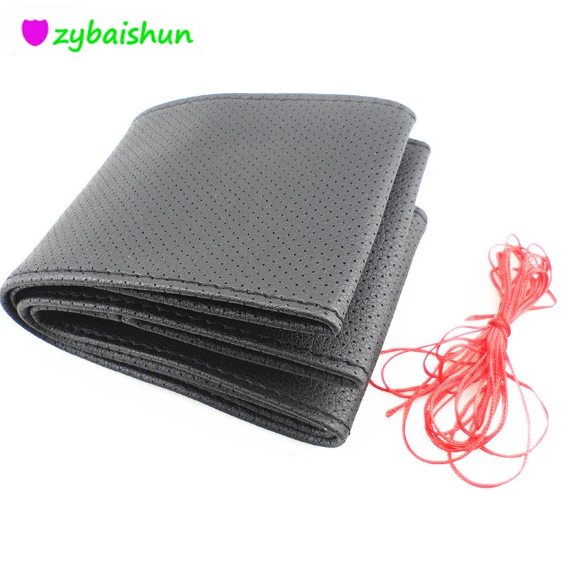 

Hand-stitched 38 cm leather steering wheel cover for Chery Tiggo Fulwin A1 A3 QQ E3 E5 G5 V5/