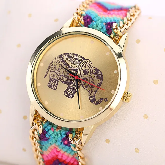 2018 Elephant Women Bracelet Watch Fashion Casual Female Quartz Wrist Watch Weav 2018 Elephant Women Bracelet Watch Fashion Casual Female Quartz Wrist Watch Weav