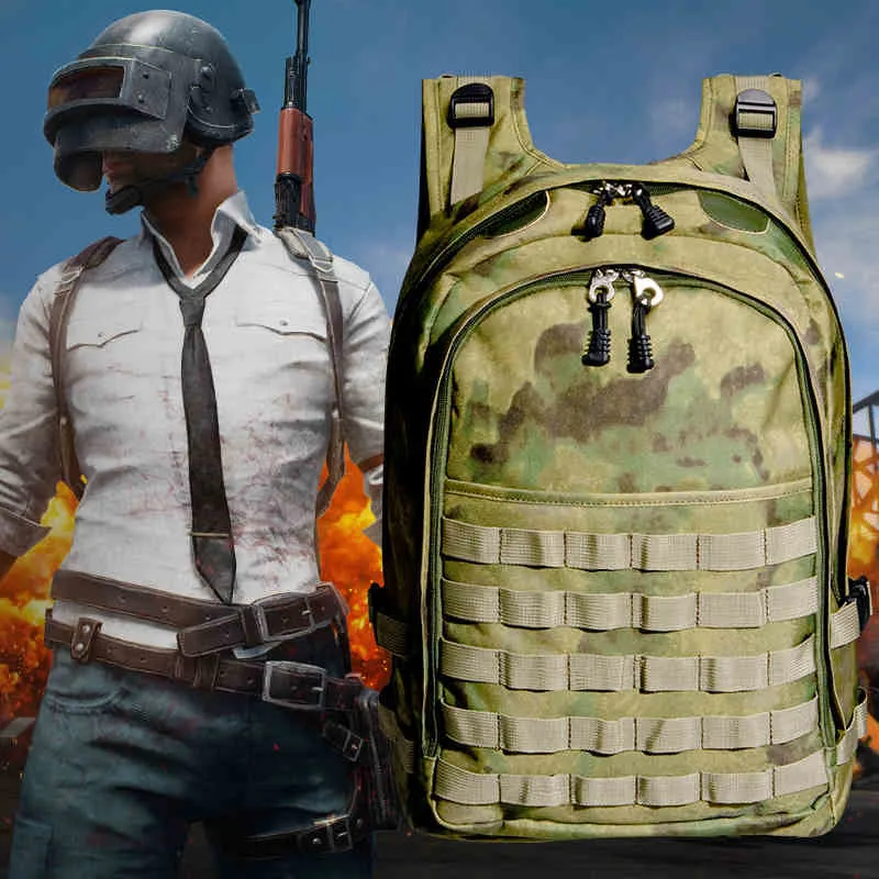 Playerunknown s Battlegrounds font b PUBG b font Winner Chicken Dinner Level 3 Backpack Multi functional