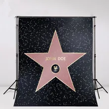 Personalizado Produtor Famoso Ator de Hollywood Walk Of Fame DIV Star foto cenário Vinil Fundos Computador pano de aniversário de impressão