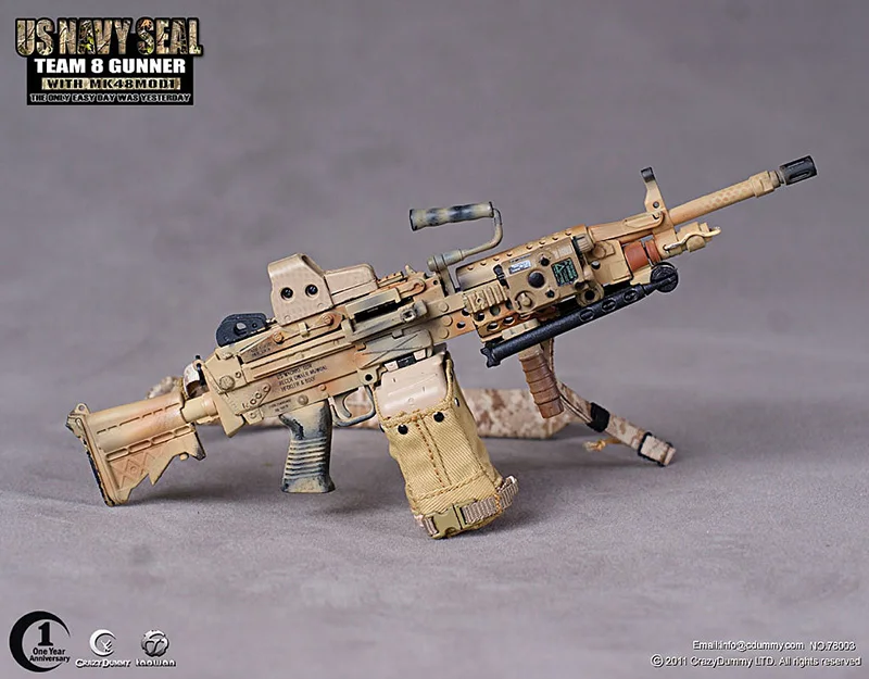 16 scale weapons model,CD navy seals 8 teams MK48 machine guns(full set)in Action & Toy