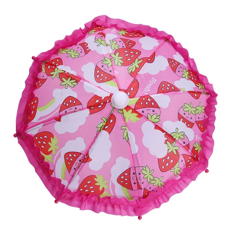 Doll's Umbrella 2018 New Strawberry Umbrella 18 Inch 18" for American