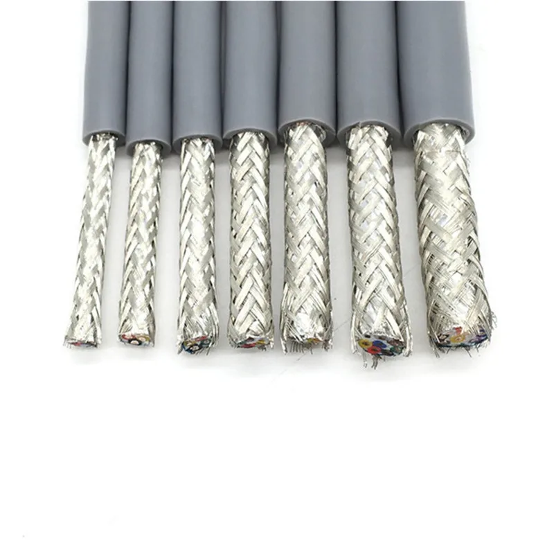 17AWG 2/3/4/5/6/7/8 ядро Транспортировочная лента экранированный кабель 5 м гибкий провод с ПВХ-изоляцией TRVVP устойчивость к изгибу коррозионно-стойкие медный провод