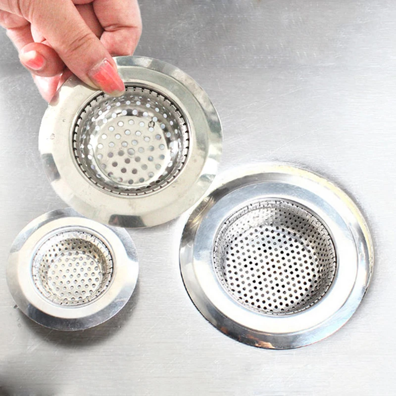 Kitchen Sink Stainless Steel Bathtub Hair Catcher Stopper Shower Drain Hole Filter Trap Sink Kitchen Bathroom Strainer Home Tool Kitchen Sink Stainless Steel Bathtub Hair Catcher Stopper Shower Drain Hole Filter Trap Sink Kitchen Bathroom Strainer Home Tool