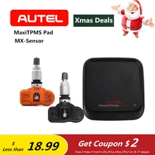 AUTEL MX-Sensor 2 in 1 MaxiTPMS Pad 433 mhz Tire Pressure Monitoring System Tester Reader OBD2 TPMS Scan Diagnostic Tools