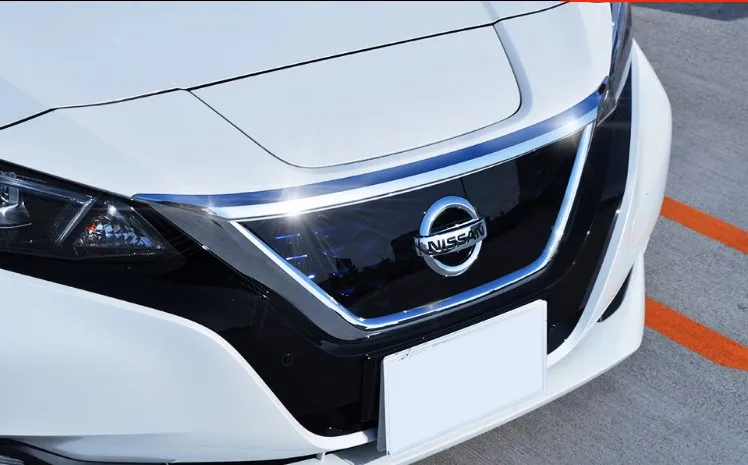 1 шт. ABS Chrome аксессуары подходят для Nissan Leaf ZE1 двигатель капюшоне гвардии