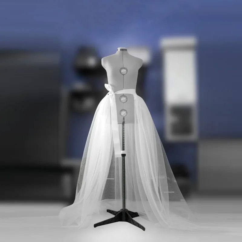Detachable tulle overskirt Bridal overskirt White Prom Bridal train Wedding gown Bridesmaid's Maxi Satin ribbon band Top skirt Transparent
