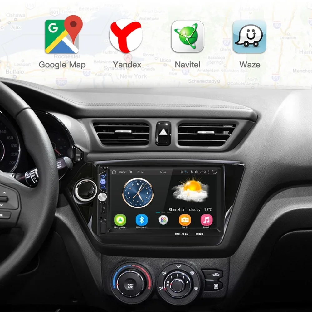 Top 7" 2din Car Radio DVD MP5 player Digital Touch screen Android Multimedia player Autoradio Support Rear camera wifi RDS AM GPS 3