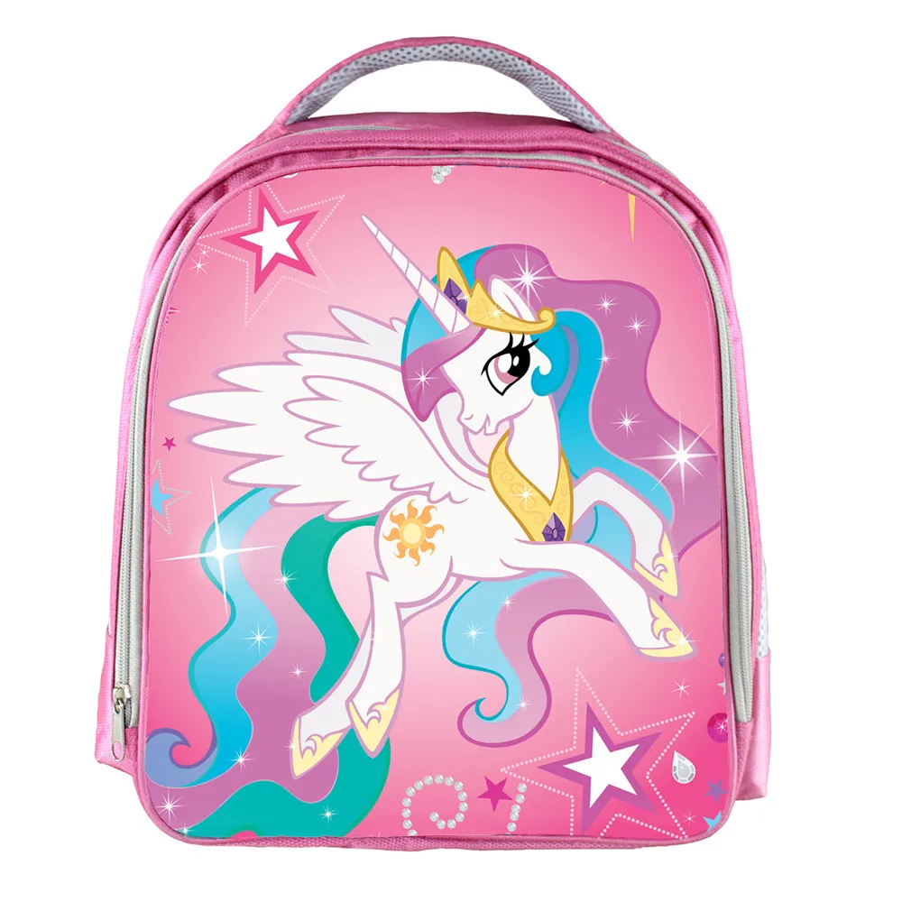 Moive My Little Pony Розовый водонепроницаемый рюкзак для студентов, школьная сумка для девочек и мальчиков, рюкзак mochila, детский рюкзак на заказ