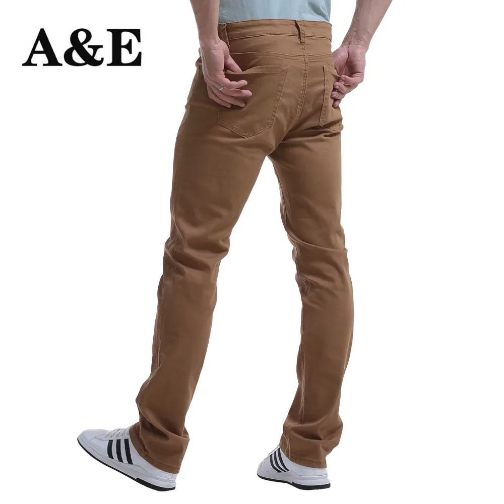 Мужские Стрейчевые джинсы Alice & Elmer прямые облегающие цвета хаки|jeans pants|straight legstraight