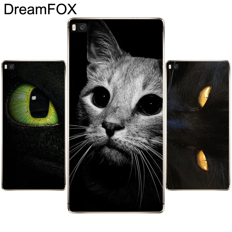 DREAMFOX M391 Beautiful Eyes Soft TPU Silicone Case Cover For Huawei P8 P9 P10 Lite Plus 2017 Honor 8 Pro 9 6X |