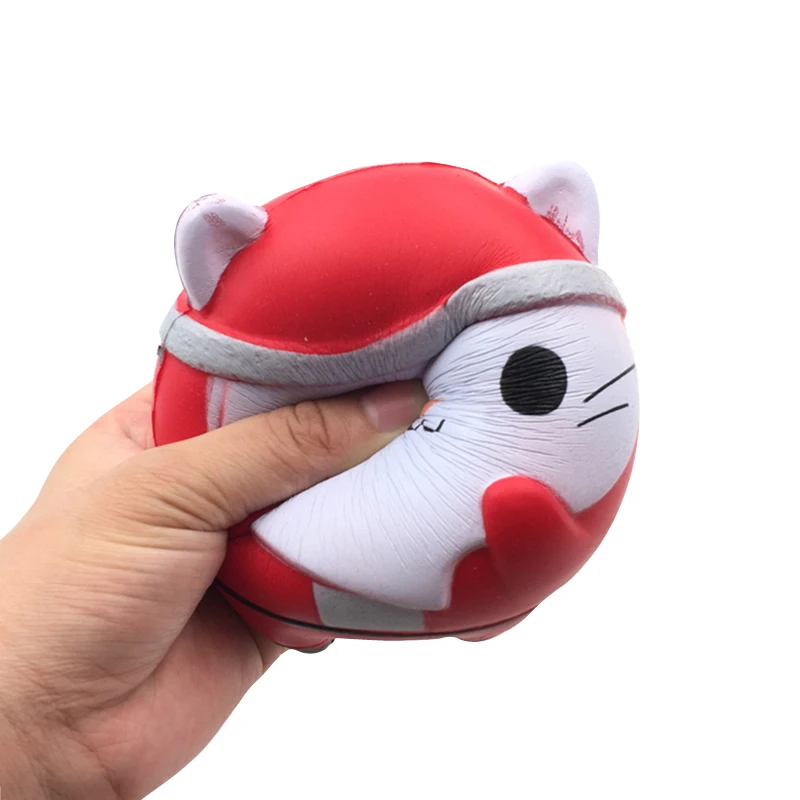 Squishy Cat Санта Клаус Squishies игрушка Jumbo замедлить рост Рождественский подарок для детей сжатие кукла мяч стресс ослабитель игрушки