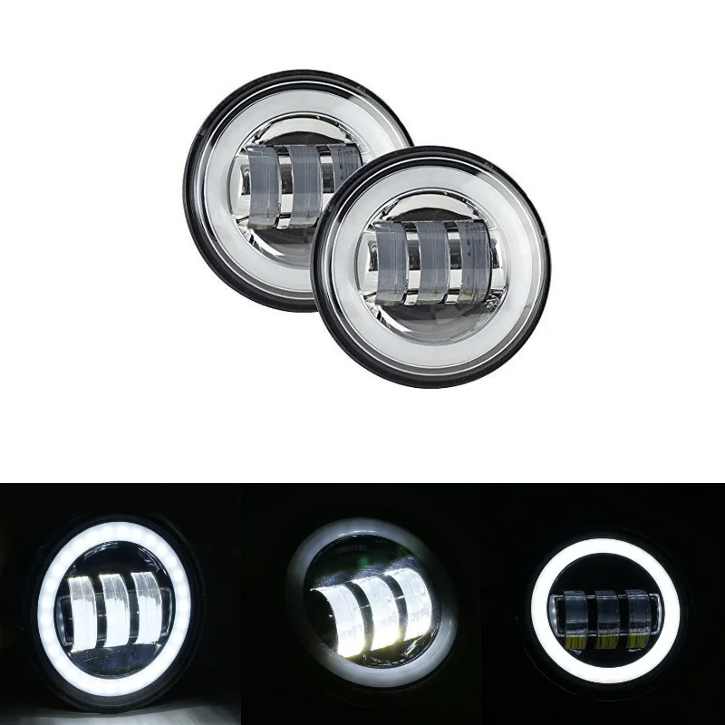 Chrome 4.5inch led fog light1