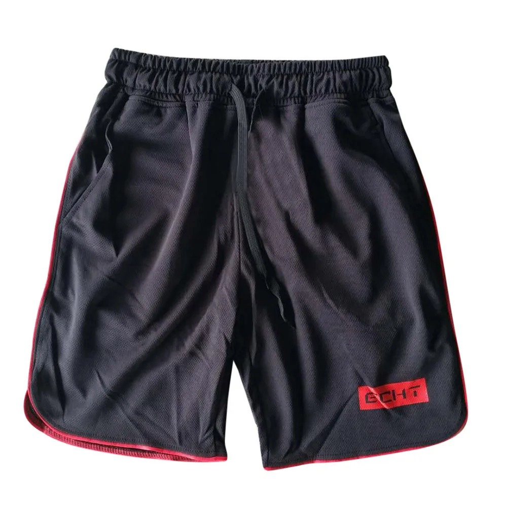 

KLV Men Summer Shorts Workout Fitness GYM Short Sports Training Bodybuilding Daily Polyester Trousers High Quality 20190306