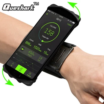 

180 Degree Rotatable Running Phone Arm Bag Wrist band Bag Wristlet Phone Case for Jogging Cycling Gym Arm Band Bag 3.5-6in Phone