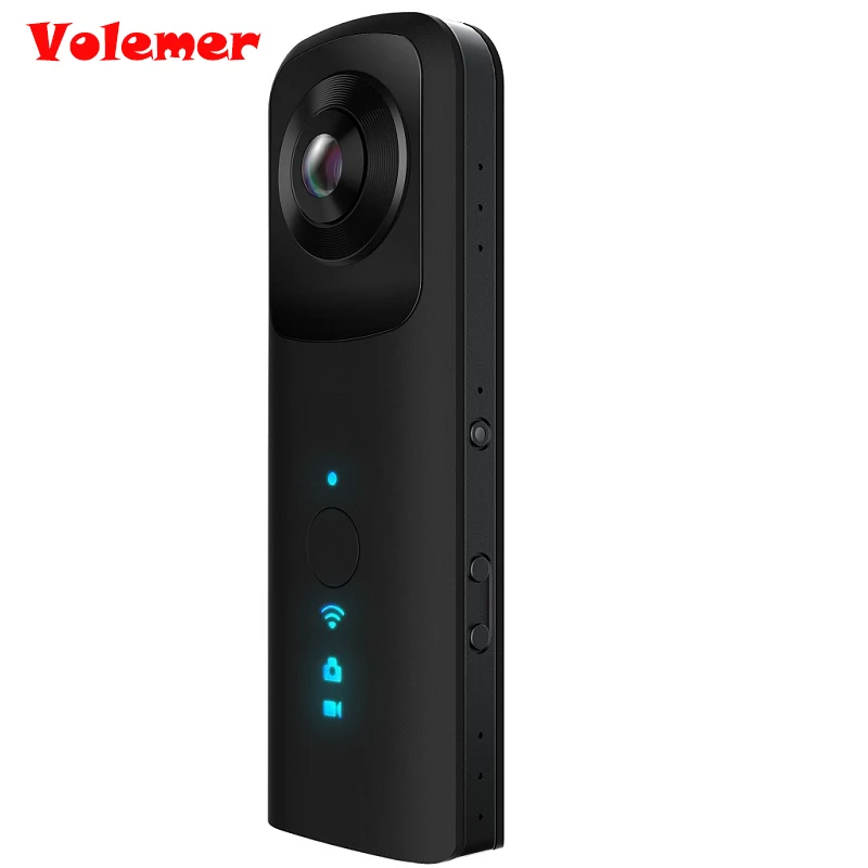 Volemer G601 360 градусов видеокамера HD панорамная Wifi VR камера Камера Двойная рыбий глаз
