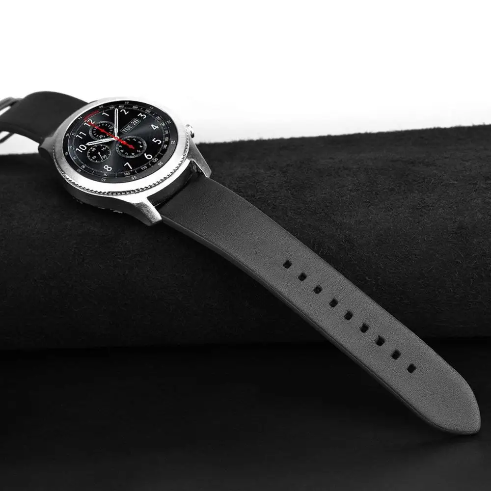 Gear S3 Frontier кожаный ремешок для samsung Galaxy watch 46 мм huawei watch gt активный ремешок 22 мм ремешок для часов correa браслет ремень