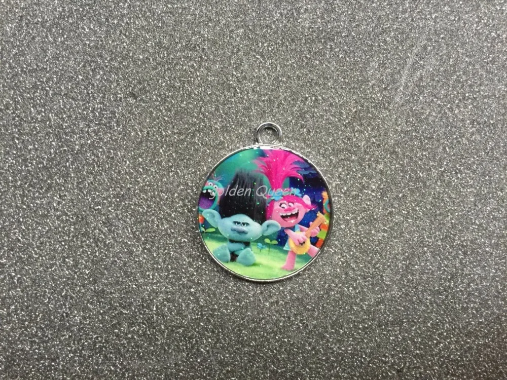 

20pcs Cartoon trolls Metal Charm Pendant DIY Necklace Jewelry Making
