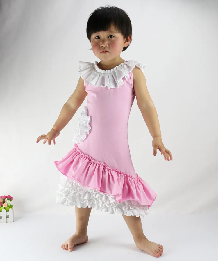 

Free Shipping Fashion Girls Ruffle Next Baby Girls Kids Cotton Beach Dress Children Clothing Summer Dress New 2015 Brand