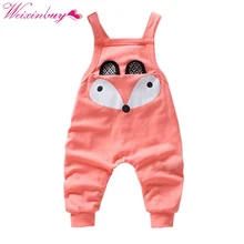 WEIXINBUY/Детские комбинезоны для новорожденных мальчиков и девочек, мешковатые штаны-шаровары с рисунком лисы, комбинезон, L07