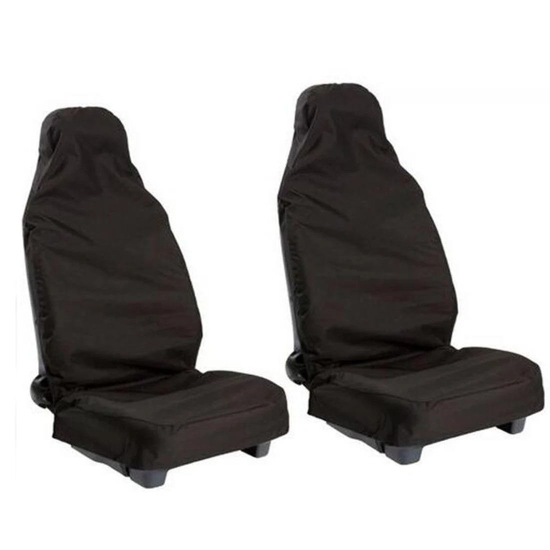 

Dewtreetali 2Pcs Front Universal Waterproof Nylon Car Van Auto Vehicle Seat Cover Protector