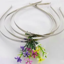 20 шт. металлическая Серебряная повязка на голову для волос 5 мм DIY принадлежности для красоты