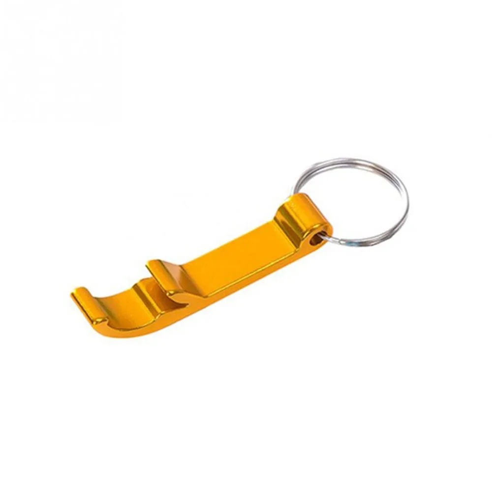 5Colors Bottle Opener Keychain 4 In 1 Pocket Aluminum Beer Opener Can Personalized Logo Openers Wedding Favor Gifts Dropshipping - Цвет: Золотой