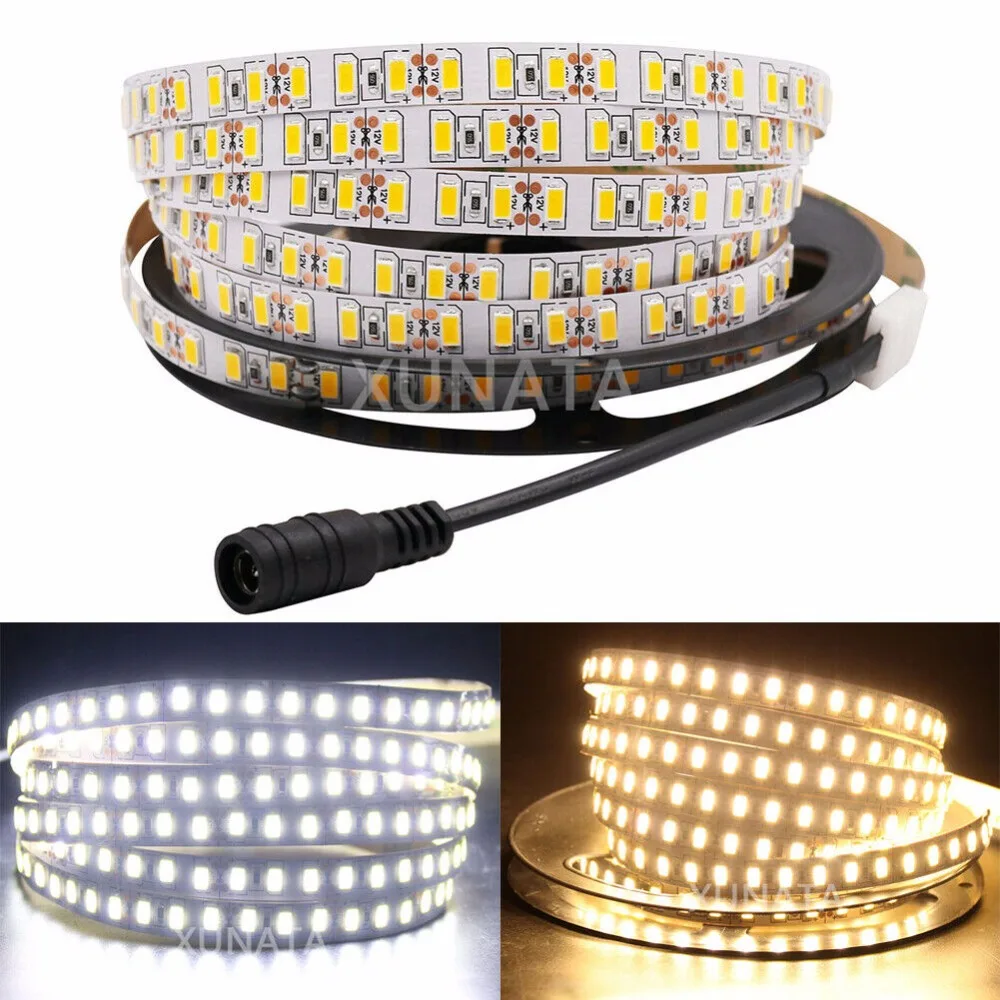 Суперъяркая Гибкая СВЕТОДИОДНАЯ лента SMD 120 5630 5730 светодиодов на метр 5 м 600 12 В