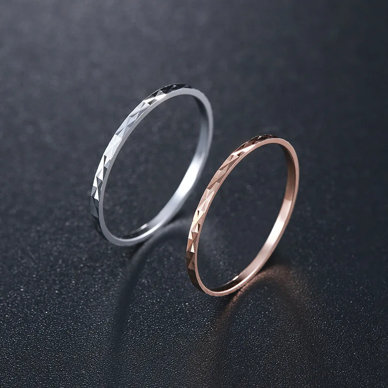 Schmuck & Zubehör Ringe Aufrichtig Einfache 925 Sterling Silber Ringe Für Frauen Mode Raute Muster Dünne Hochzeit Ringe Dame Partei Schmuck Finger Knuckles Ringe