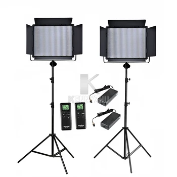 

2x Godox 1000 LED 3300-5600K Wireless Remote Control Video Light Lighting Kit LED1000C / LED1000W + 2.8m Stand + Power Adapter