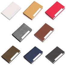 Для мужчин's и Для женщин походные сумки нержавеющая сталь высокое качество ПУ металлический кредитной карты держатель для карт чехол для карт бумажник для карт