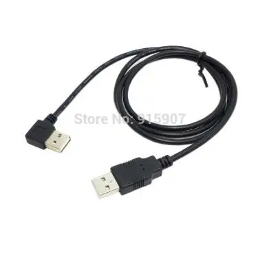 

USB 2.0 Male to Male Data Cable 100cm Reversible Design Left & Right Angled 90 Degree