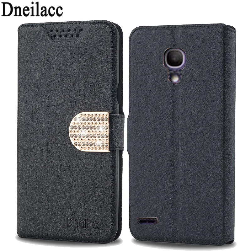 Роскошный флип кожаный чехол для Alcatel One Touch Pop 2 5 &quot7043A 7043Y 7043 K 7044 Бесплатная