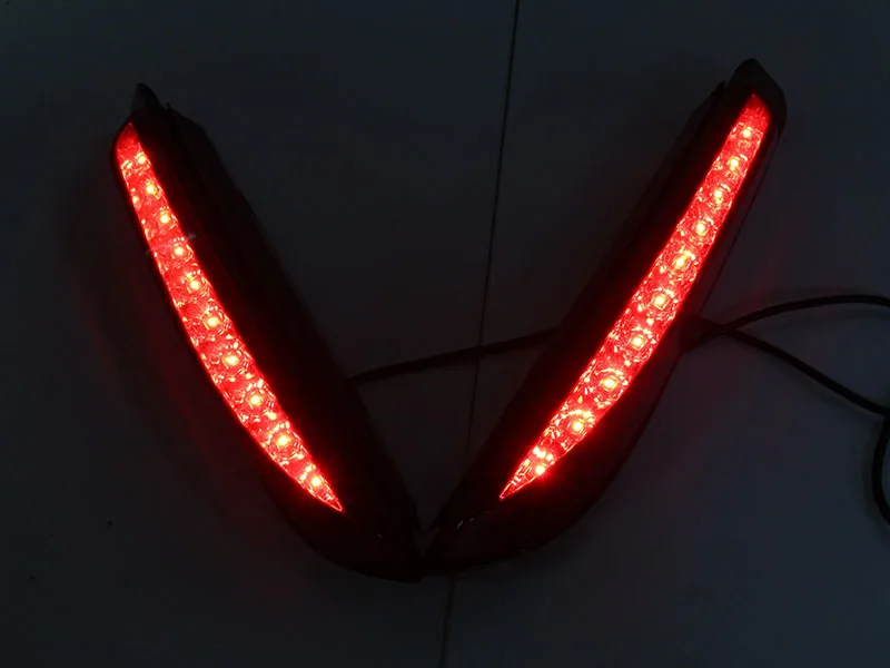 Автомобильный мигающий 1 пара Многофункциональный Автомобильный светодиодный задний противотуманный фонарь, тормозной светильник, декоративный светильник для Ford Everest - Цвет: LED Model