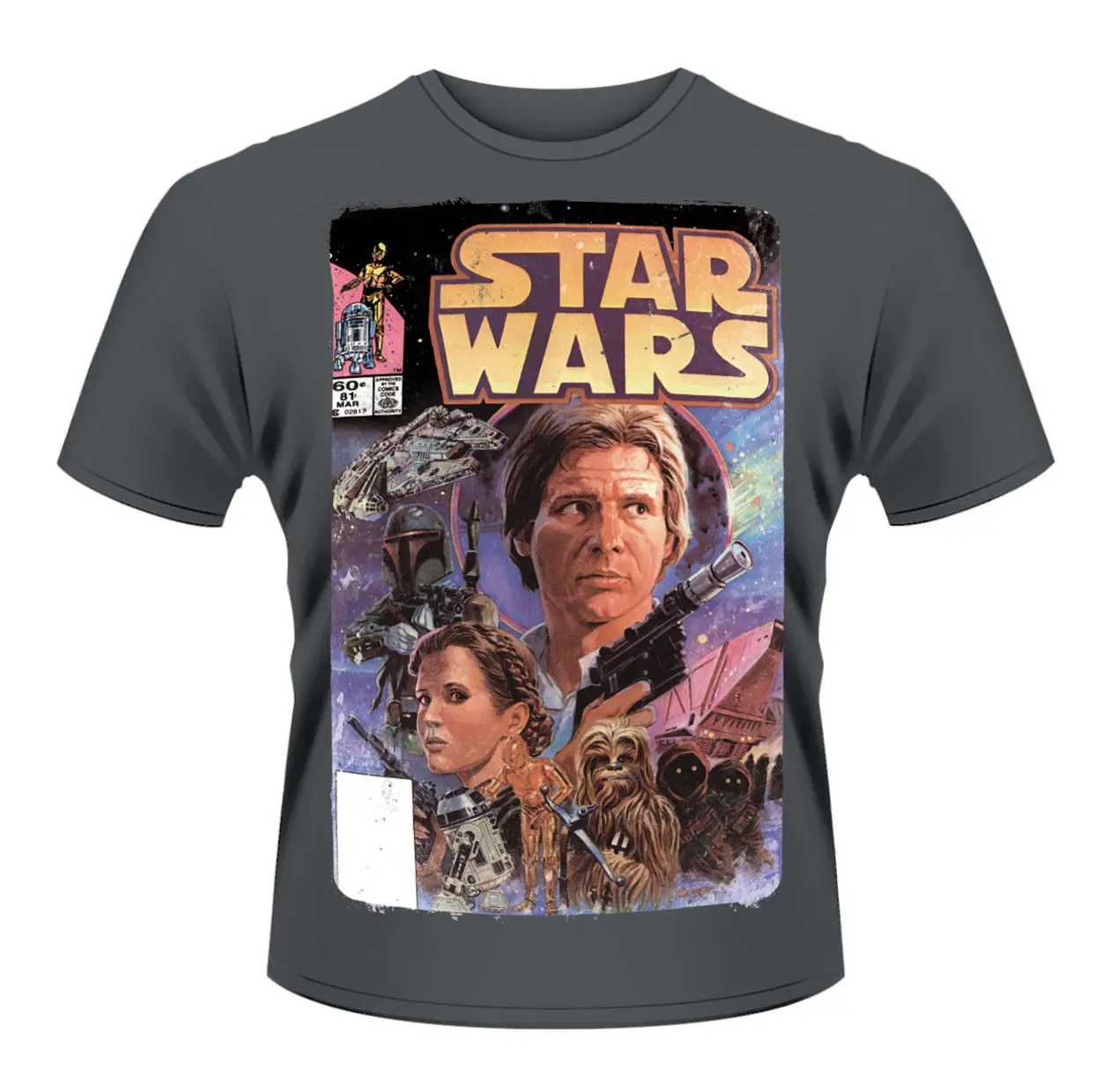 Футболка с героями комиксов Звездные войны Leia Han Solo officiel Hommes unisexe Бесплатная