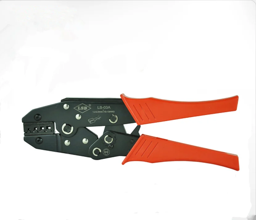 

Hand crimping tool LS-03A insert spring terminal line pliers for crimping open barrel terminals 0.1-2.5mm2