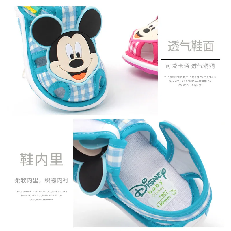 2018 летние новые детские сандалии Disney для мальчиков и девочек детская